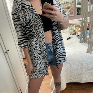 Multi Animal Print Vintage Top